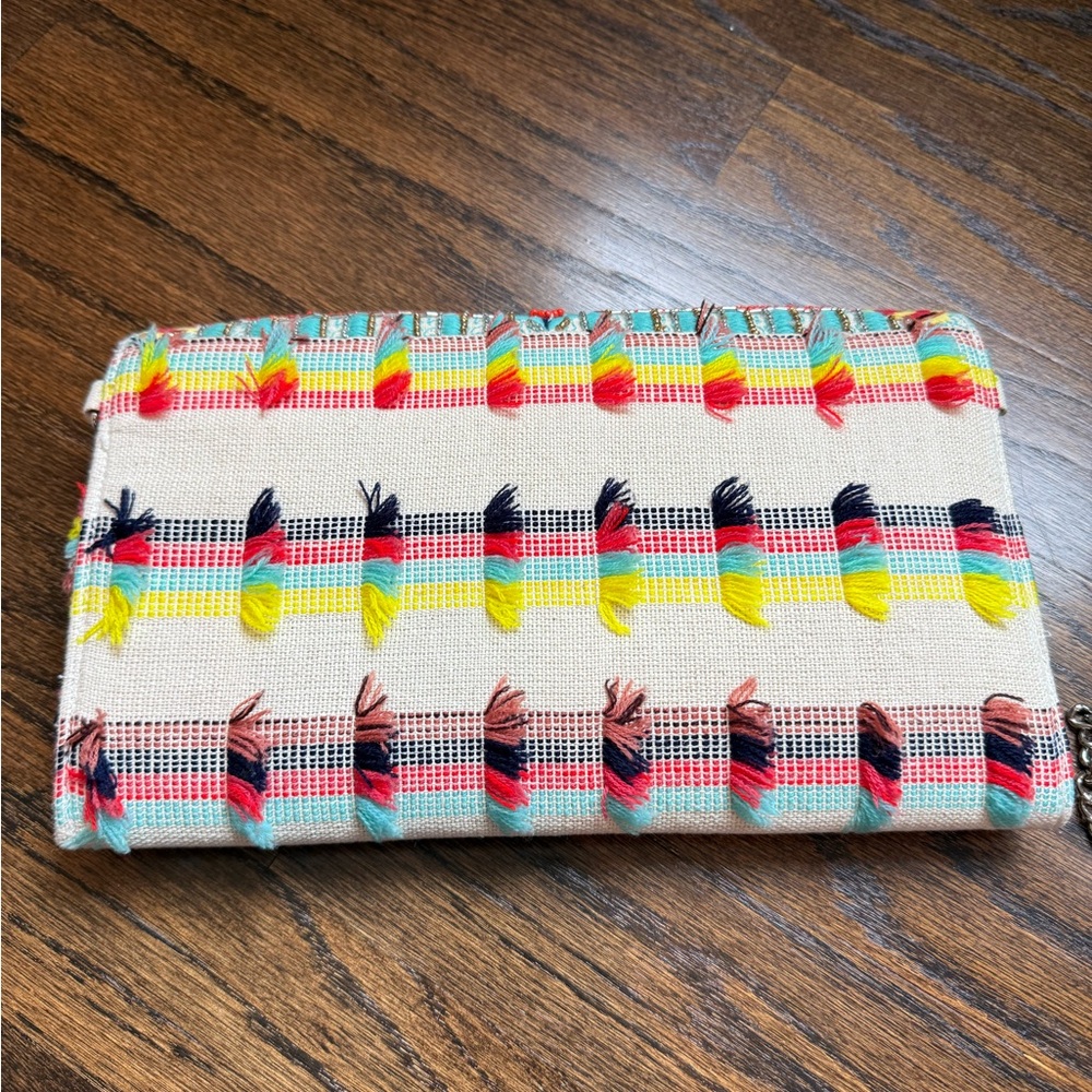 Colorful Geometric Clutch with Chain - Picture 5 of 7
